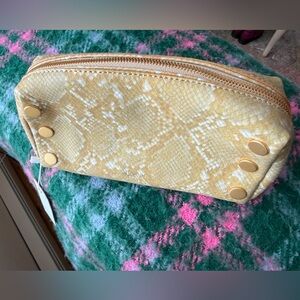 Hammitt Toast Tan Snake Cosmetic Bag